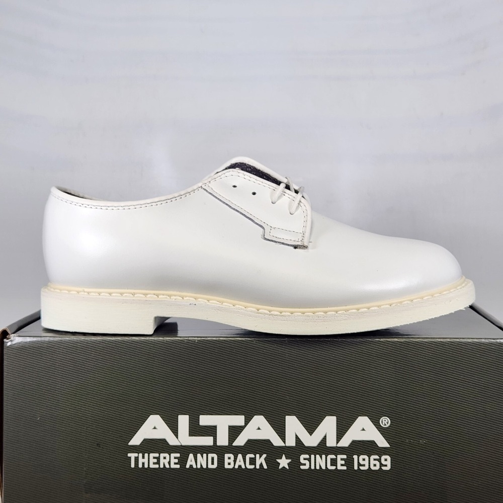Altama O2 Oxford Women Size 8 White Leather Slip Resistant Uniform Shoes